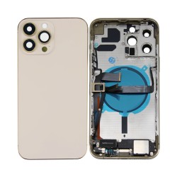 Tampa Traseira+Frame+Flex+Vibrator Apple iPhone 13 Pro Max Dourado